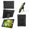 For Galaxy Tab A 10.1 （2019） T510/T515  360 Degree Rotation PC + Silicone Protective Case with Holder & Hand-strap(Black)