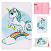 For Samsung Galaxy Tab A 10.1 T580/T585 (2016) Colored Drawing Pattern Horizontal Flip PU Leather Case with Holder & Card Slot & Sleep / Wake-up Function(Unicorn)