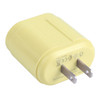 13-22 2.1A Dual USB Macarons Travel Charger, US Plug(Yellow)