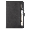 For Samsung Galaxy Tab A9.7 T550 Tablet Fashion Calf Texture Zipper Horizontal Flip Leather Case with Stand & Card Slots & Wallet & Wake-up / Sleep Function(Black)
