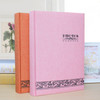 4R 6 Inch 300 Sheets Cloth Photo Album Insert Postcard Storage Photo Album(Pink)