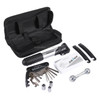 Bike Bicycle Repair Air Pump + Wrench + Tire Spoon + Screwdriver + More Tools Set(Black)