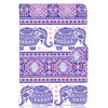 Colored Pattern Drawing Horizontal Flip PU Leather Case with Three-folding Holder for 10 inch Tablet PC(Totem elephants)