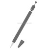 Anti-lost Cap Silicone Protective Cover for Apple Pencil 1(Grey)