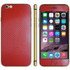 Carbon Fiber Texture Mobile Phone Decal Stickers for iPhone 6 Plus & 6S Plus(Red)