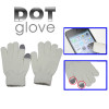 Dot Gloves of touch screen for iPhone 5, iPhone 4 & 4S, iPhone 3G/3GS, iPhone, iPad, BlackBerry(White)