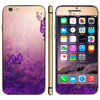 Purple Flower Pattern Mobile Phone Decal Stickers for iPhone 6 & 6S