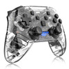 YS01 For Switch Pro Wireless Bluetooth Transparent GamePad Game Handle Controller(Black)