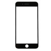 for iPhone 8 Plus Front Screen Outer Glass Lens with Front LCD Screen Bezel Frame(Black)