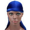 Velvet Turban Cap Long-tailed Pirate Hat Chemotherapy Cap (Sapphire Blue)