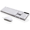 Chasing Leopard Q17 104 Keys USB Wired Suspension Gaming Office Keyboard + Wired Symmetrical Mouse Set, Keyboard Cable Length: 1.4m, Mouse Cable Length: 1.3m(White)