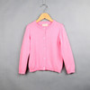 Spring and Autumn Children Clothing Girl Cotton Knit Cardigan Sweater, Kid Size: 80cm(Pink)