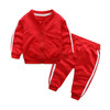 2 in 1 Autumn Baby Clothes Cotton Long Sleeve  Zipper Sportswear Set, Kid Size:110cm(Red)