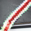 LP000330 Three-row Elastic Connection Sequins Lace Belt DIY Clothing Accessories, Length: 45.72m, Width: 3cm(Red + Color White)
