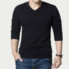 Men Autumn and Winter Slim Sweater, Size: XL(Black)