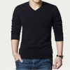 Men Autumn and Winter Slim Sweater, Size: XL(Black)