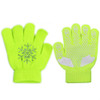Non-slip Upgrade Version Children Skating Gloves Full Finger Rhinestone Anti-slip Gloves, Size:S (Snowflake Yellow)