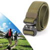 ENNIU 3.8cm Wide Aviation Aluminum Buckle Nylon Belt Adjustable Multifunction Training Belts (Army Green)