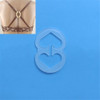 100 PCS Underwear Accessories Bra Non-slip Buckle Invisible Buckle, Style:8 Shape(Clear)