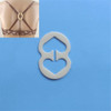 100 PCS Underwear Accessories Bra Non-slip Buckle Invisible Buckle, Style:8 Shape(Complexion)