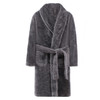 Winter Flannel Bathrobe Parent Child Bathrobes Home Clothes, Height:175cm(Grey)