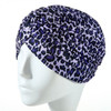 6 PCS Leopard Earmuffs Turban Hat Hedging Cap(Purple)
