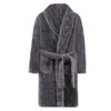 Winter Flannel Bathrobe Parent Child Bathrobes Home Clothes, Height:170cm(Grey)