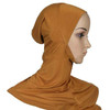 Autumn and Winter Ladies Solid Color Scarf Hooded Modal Headscarf Cap, Size:45 x 43cm(Camel)