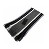 Fashion Wild Warm Wide Striped Scarf Tassel Wool Scarf for Men, Size:180 x 24cm(Medium Gray)