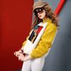 Lamb Hair Beaded Loose Thin Thick Sweater (Color:Yellow Size:L)