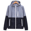 Trendy Unisex Sports Jackets Hooded Windbreaker Thin Sun-protective Sportswear Outwear, Size:XXXL(Gray)