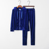 Long Sleeve Casual Women Suit (Color:Blue Size:XL)