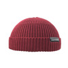 A21 Short Beanie Retro Hip Hop Knitted Cap, Size:One Size(Red Wine)