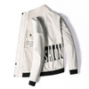 Loose and Comfortable Casual Jacket Collar Slim (Color:White Size:XXXXXXXL)