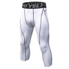 Fitness Running Training Quick Dry, Sweat Wicking, Breathable And Elastic Capris (Color:White Size:S)