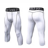 Fitness Running Training Quick Dry, Sweat Wicking, Breathable And Elastic Capris (Color:White Size:S)