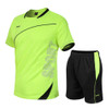 Men Loose Leisure Sports Fitness Suit Quick-drying Clothes (Color:Fluorescent Green Size:XXL)