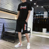 Men Fitness Sportswear Quick-drying Suit (Color:Black Size:XXXXL)