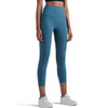 One Piece High Waist Tight Yoga Pants (Color:Petrol Blue Size:XL)