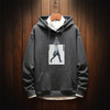 Casual Fashion Plus Velvet Thick Loose Men''s Hoodie Sweatshirt (Color:Dark Gray Size:XXXL)