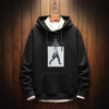 Casual Fashion Plus Velvet Thick Loose Men''s Hoodie Sweatshirt (Color:Black Size:XXXXXXL)