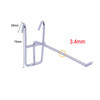 50 PCS 3.5mm Supermarket Iron Grid Shelf Hook, Length: 10cm