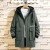 Fashion Casual Style Loose Frock Coat (Color:Green Size:XXXXXXXL)