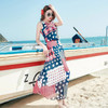 Two Piece Chiffon Fairy Skirt Beach Dress Bohemian Long Skirt Seaside Beach Skirt (Color:As Show Size:S)