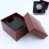 10 PCS Simple Imitation Leather Watch Jewelry Packaging Box Watch Box(Maroon)