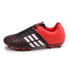 Comfortable and Lightweight PU Soccer Shoes for Children & Adult (Color:Red Size:34)