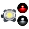 COB Lamp Bead 160LM USB Charging Four-speed Waterproof Bicycle Headlight / Taillight,  Red + White Light Dimming 650MA