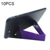 10 PCS V Shape Universal Mobile Phone Tablet Bracket Holder (Purple)