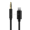 8 Pin to 3.5mm AUX Audio Adapter Cable, Length: 1m (Black)