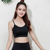 Summer Short Back Cross Tube Top Vest Bottoming Sling for Ladies (Color:Black Size:Free Size)